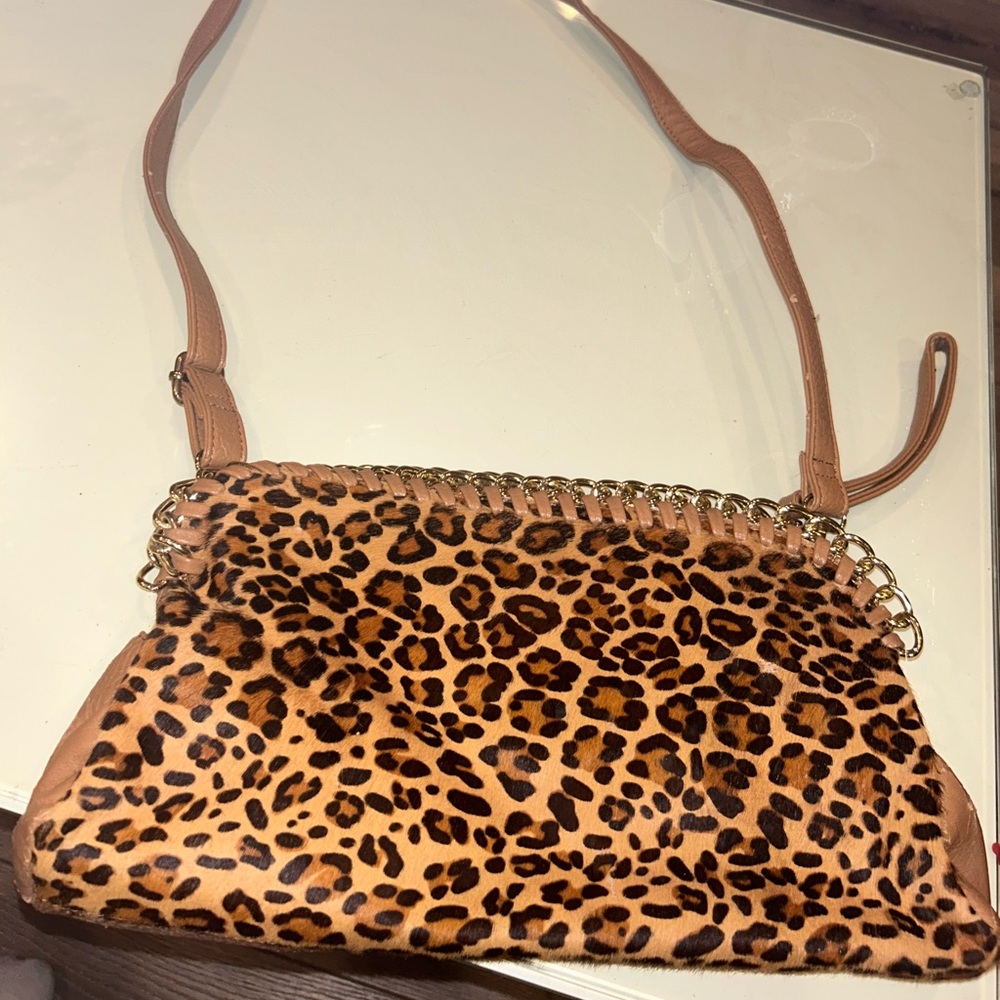 Cheetah cross body purse